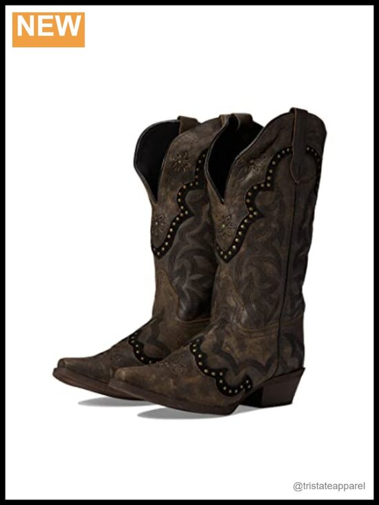 Shoes - Laredo Skyla Women's Leather Mid-Calf Pull-On Snow Boots, Block Heel, Rubber